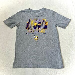 NFL Youth Minnesota Vikings Graphic Short Sleeve Tee Shirt - Large (14/16)